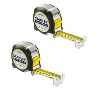 Stanley STA538218 FatMax Tape Measures Rule 8m / 26ft FMHT38218-5 Twin Pack