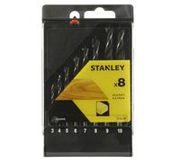 Stanley STA56006-QZ Precision Masonry Drill Bits 3-10 mm Box of 8 Pieces