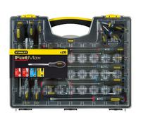 Stanley Sta562572 20 Piece Fatmax Cased Screwdriver Set Soft Grip 5-62-572