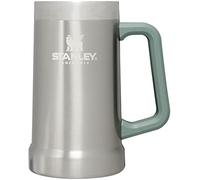 STANLEY Stay-Chill Beer Stein 24 oz | Heavy Duty Big Grip Handle | Beer Tumbler Drink Cup, Holds 2 Cans | Insulated Stainless Steel Party Mug | BPA-Free | Stainless Steel Shale