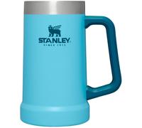 Stanley Stay-Chill Beer Stein 24 oz | Heavy Duty Big Grip Handle | Beer Tumbler Drink Cup Holds 2 Cans | Insulated Stainless Steel Party Mug | BPA-F