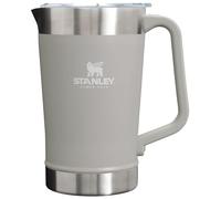 Stanley Stay-Chill Pitcher 64 oz | Cold Water, Beer, and Drink Pitcher with Lid | Large Capacity Durable Beverage Container with Handle | Insulated Stainless Steel | BPA-Free | Ash