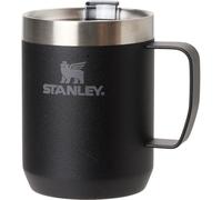 STANLEY Stay-Hot Camp Mug 8 oz | Press Fit Drink Through Lid | Cup for Coffee, Tea and Drinks | Insulated Stainless Steel Coffee Mug | BPA-Free | Black