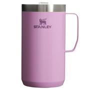 STANLEY Stay Hot Camp Mug - Durable 18/8 Stainless Steel Insulated Mug - Splash-Free Tritan™ Drink-Thru Lid - 24 OZ - Lilac Gloss