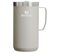 Stanley Stay Hot Camp Mug - Durable 18/8 Stainless Steel Insulated Mug - Splash-Free Tritan Drink-Thru Lid - 24 OZ - Ash 2.0