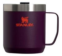 STANLEY Stay Hot Camp Mug - Durable 18/8 Stainless Steel Insulated Mug - Splash-Free Tritan™ Drink-Thru Lid - 12 OZ -Plum
