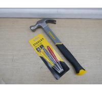 STANLEY STHT0 51309 16oz CURVED CLAW HAMMER + 0 58 930 3PCE NAIL PUNCH SET