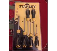 STANLEY stht0-62151 Screwdriver Set 6 Mixed SL PH Slotted & Phillips brand new