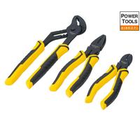 Stanley Control Grip Waterpump Combination Cut Joint/Combination 3 Pliers Set