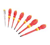 Stanley FatMax VDE Insulated Pozi & Slotted Screwdriver Set, 7 Piece