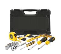 Stanley STMT0-74864 Tool Composition - Meter, Screwdriver, 1/4 Inch Ratchet, Cutter, Sockets, Male Wrenches, Screwdriver Bit Holder - Delivered in a Durable Case - 51 Pieces