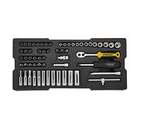 Stanley Transmodule System 1/4in Drive Metric Socket Set 60 Piece STA174175