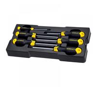 Stanley FatMax 1/3 Shallow Professional Organiser FMST1-75781 | 8 Removable Compartments, Waterproof Seal, Transparent Lid