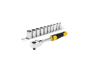STANLEY STMT82666-0 Juego de trinquete 1/4" 72 dientes, Multicolored, 11 Pièces