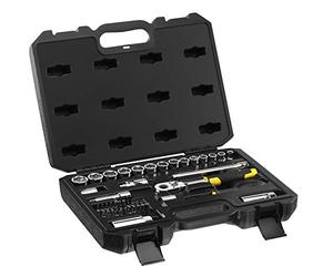 STANLEY STMT82829-1 Set De Sockets 3/8" for DIYers & Professionals, Designed for Repair and Installation tasks, 45-piece Set