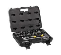 STANLEY STMT82830-1 Set De Sockets 1/2" for DIYers & Professionals, Made for Repair and Installation tasks, 24-piece Set
