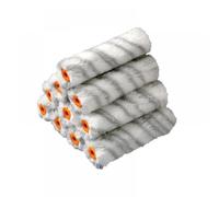Stanley Medium Pile Silver Stripe Radiator Paint Roller Sleeve 100mm Pack of 10