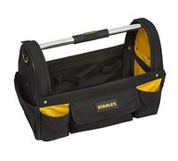 Stanley STST1-70712 Open Tote Tool Bag with Belt, Black/Yellow