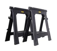 Stanley STST1-70713 NonSlip Folding Saw Horse Trestles Stands Twin Kit STA170713