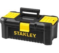 Stanley STST1-75514 "Essential" 12.5" Toolbox with Plastic Latches, Black/Yellow
