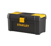 Stanley STST1-75517 Essential 16" Toolbox with Plastic Latches, Black/Yellow