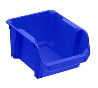 Stanley STST82737-1 Storage Boxes #2 (Blue, Impact-Resistant Polypropylene, Stackable, Wall Mountable, Ideal for Storing Small Parts, Tools, Accessories, Much More, 2 (16 x 12 x 7 cm)