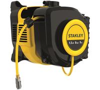Stanley, SXCMD15WE Wall Mounted Air Hose 1.5 HP 8 Bar 9m, Useable with a Wide Range of Accessories and Pneumatic Tools.