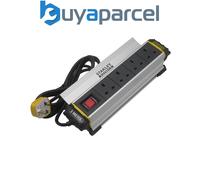 Stanley SXECFH2IHFE 4-Gang IP20 Powerboard with Workbench Clamp 3m STE4GCLAMP