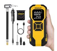 STANLEY SXIF0101 12V / Rechargeable Li-ion 150PSI Digital Display Smart Tire Inflator Pump + Powerbank + SOS + Led Lamp