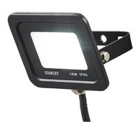 STANLEY SXLS343544KBE Slimline 10w LED Flood Light, IP65, Black, 800lm, 4000K