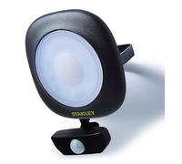 Stanley SXLS38944E Diecast 50w LED Flood Light, IP65, Black, 3500lm, 6500K, PIR