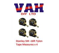 Stanley Tape Measure 5 Metre / 16ft STA130696 Tylon 1-30-696 4 PACK