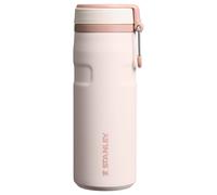 The IceFlow™ Bottle Twist Flip 0.47L / 16oz | Rose Quartz | Cold for 8 Hours | Iced for 40hrs | Dishwasher Safe | Recycled Stainless Steel | BPA Free | Double Wall Vacuum Insulation