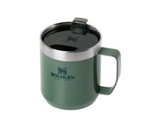STANLEY THE LEGENDARY CAMP MUG 120z HAMMERTONE GREEN. COFFEE TEA CUP