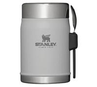 Stanley Classic Legendary Food Jar 0.4L With Spork - Keeps Cold For 7 Hours - BPA-Free Stainless Steel Soup Flask - Leakproof - Dishwasher Safe - Ash