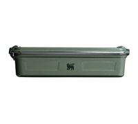 STANLEY 1913 The Useful Classic Box 2.0L - Dishwasher Safe - Stainless Steel Lunch Box - Stackable Sandwich Box - BPA-Free - Secure Closure - Hammertone Green