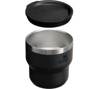 STANLEY 1913 Stay-Hot Stacking Cup 0.29L - Travel Mug Keeps Drinks Cold for 2.5 Hours - Stainless Steel Thermal Cup - Stacks Infinitely - Double Wall Vacuum Insulation - Dishwasher Safe - Rose Quartz