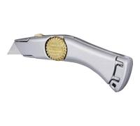 STANLEY Titan Retractable Blade Utility Knife, 2-10-122 | Heavy Duty Cutting, Durable Design, Strong Blade Lock, Easy Blade Change, Integrated Blade Storage, 3x Blades