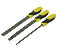 Stanley Tools 3-Piece Rasp Set For Woodworking - Round, Half-Round, Flat - 200mm (8In)