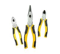 Stanley Tools STA075094 Control Grip Plier Set - Yellow/Black (3-Piece)
