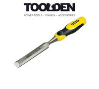 STANLEY 22mm Dynagrip Chisel with Bevel Edge and Strike Cap, 0-16-879