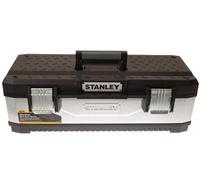 Stanley Tools Heavy-Duty Galvanised Metal Toolbox 66Cm For Worksite And Home Use