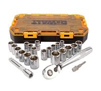 Stanley Tools STADW73813 1/2-Inch Drive Tough Socket Set - Yellow/Black (23-Piece)