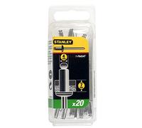 Stanley 1-PAA54 Aluminium Rivets Medium 4 X 7MM Pack of 20