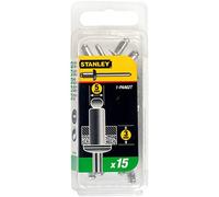 Stanley Aluminium Pop Rivets 1-PAA62 5 mm Short Pack of 15