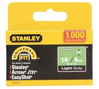 Stanley Tra204T 1/4 Inch Light Duty Narrow Crown Staples, Pack of 1000(Pack of 1000)