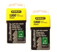 Stanley TRA204T 1/4 Inch Light Duty Narrow Crown Staples, Pack of 1000(Pack of 2000)