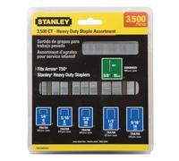 Stanley, TRA700BN35, Staple/Brad Asst, Narrow, 27/64, PK3500 | 1/4, 5/16, 3/8, 1/2, 9/16 staples, 5/8 brads, Fits TR110,TR150,TR150HL,TR250,TRE550,PHT150,PHT250,PHT350, T-50 tools