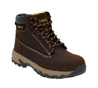 STANLEY Tradesman Men's Leather, Steel Toe, Safety Work Boot Brown UK9 (EU43)