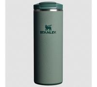 STANLEY 1913 Transit Flip Top Mug 0.35L - Keeps 4 Hours Hot - 6 Hours Cold - Dishwasher Safe - Leakproof - Car Cup Holder Compatible - Insulated Coffee Cup (Hammertone Green)